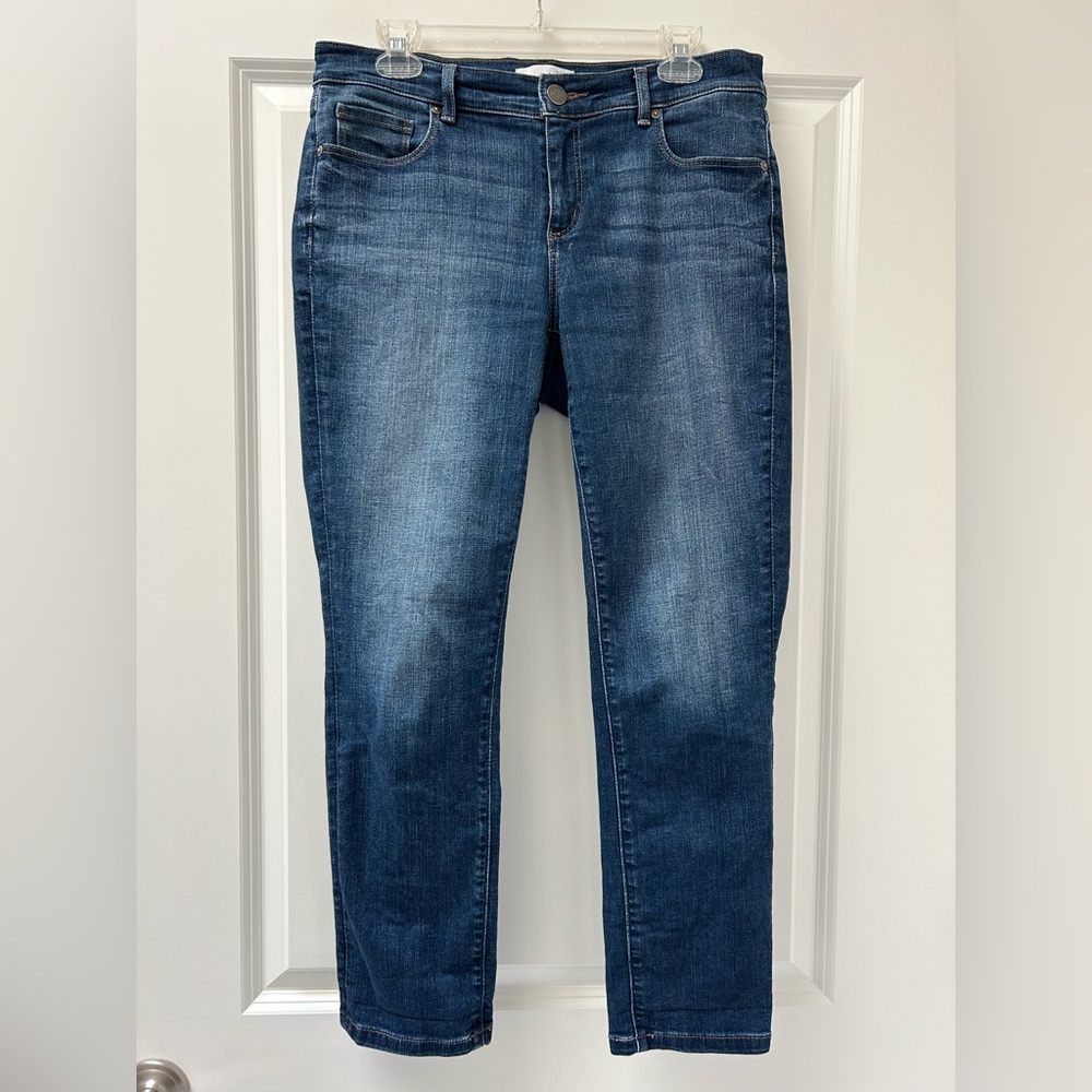 Ann Taylor LOFT Blue Skinny Crop Jeans